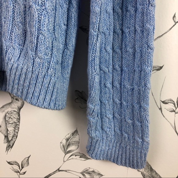 Y2K Vintage 100% cotton lightweight cable sweater - Picture 6 of 10